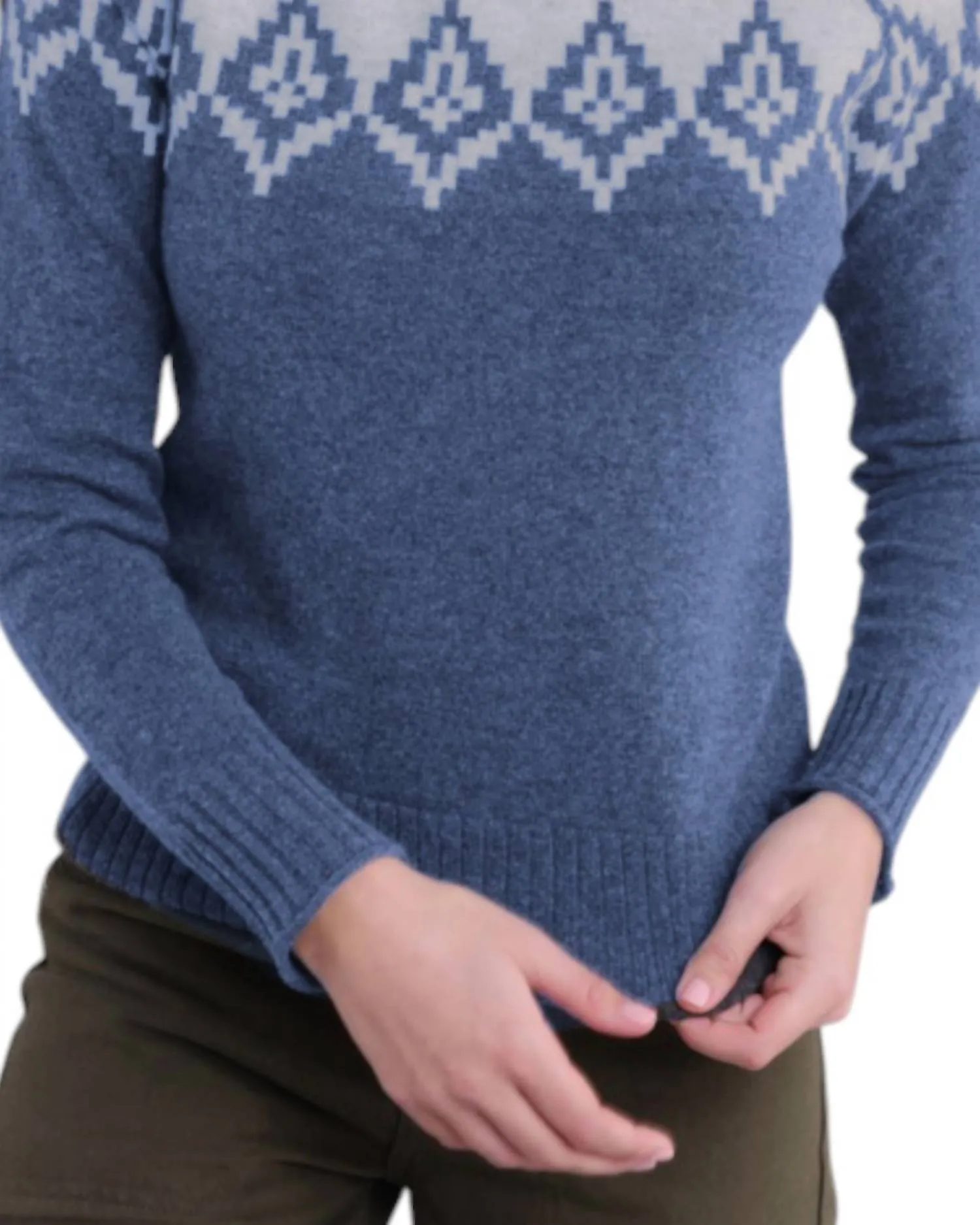 Alashan Cashmere - Mockneck Diamond Peak Sweater