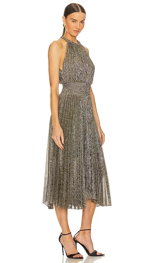 A.L.C. Renzo Ii Dress in Metallic Gold