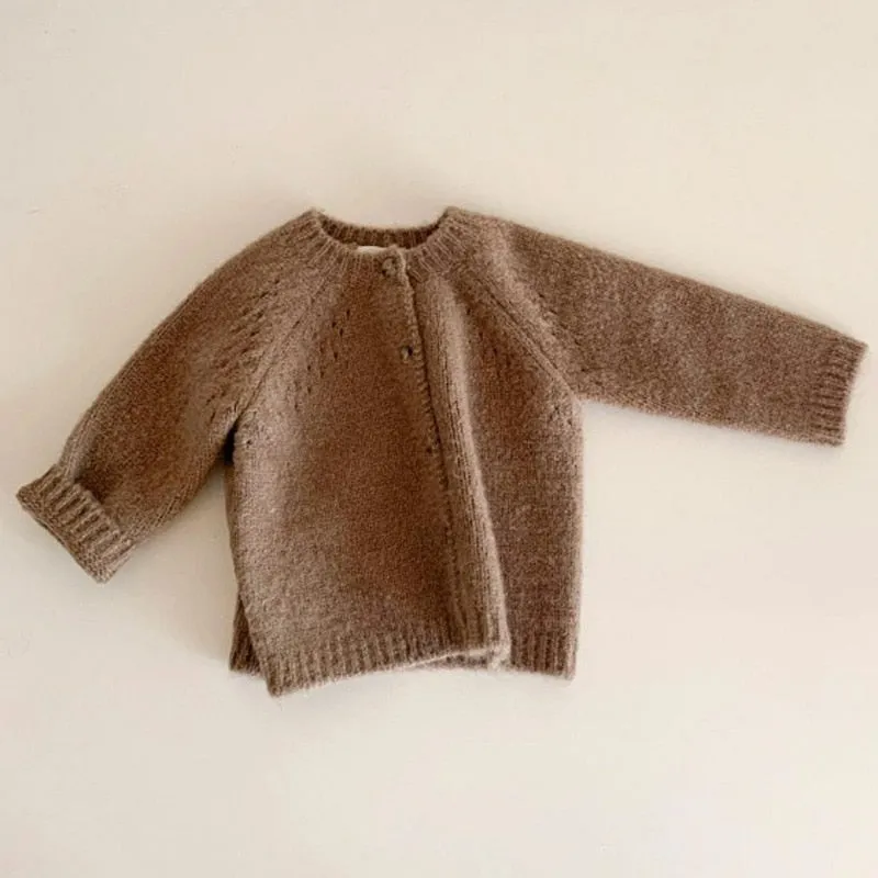 Autumn New Baby  Unisex Coat Baby Sweater Toddler Knit Cardigans Newborn Knitwear Long-sleeve Cotton Baby Jacket Tops
