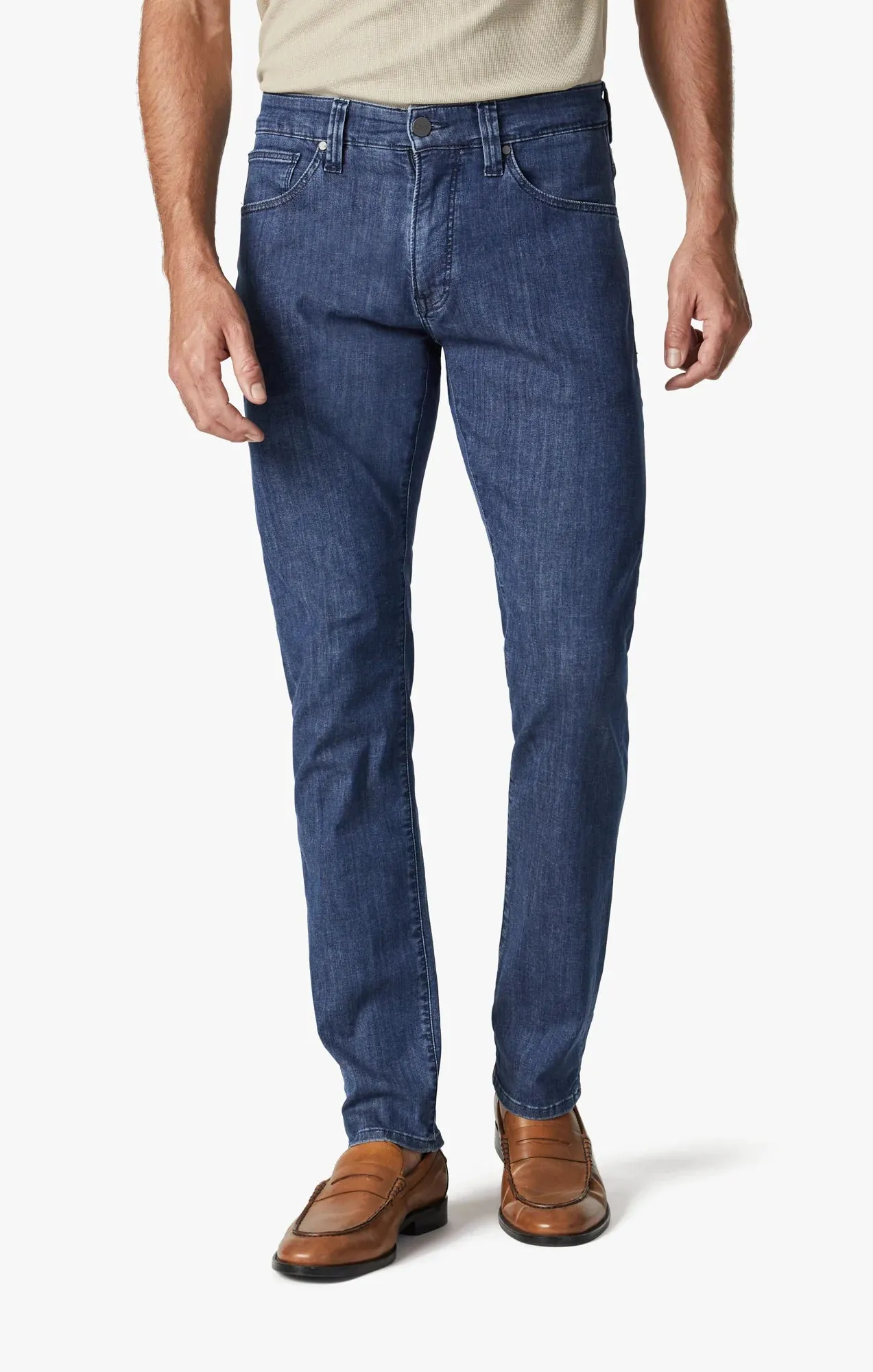 Charisma Relaxed Straight Leg Jeans In Mid Kona - H001118 - 23964