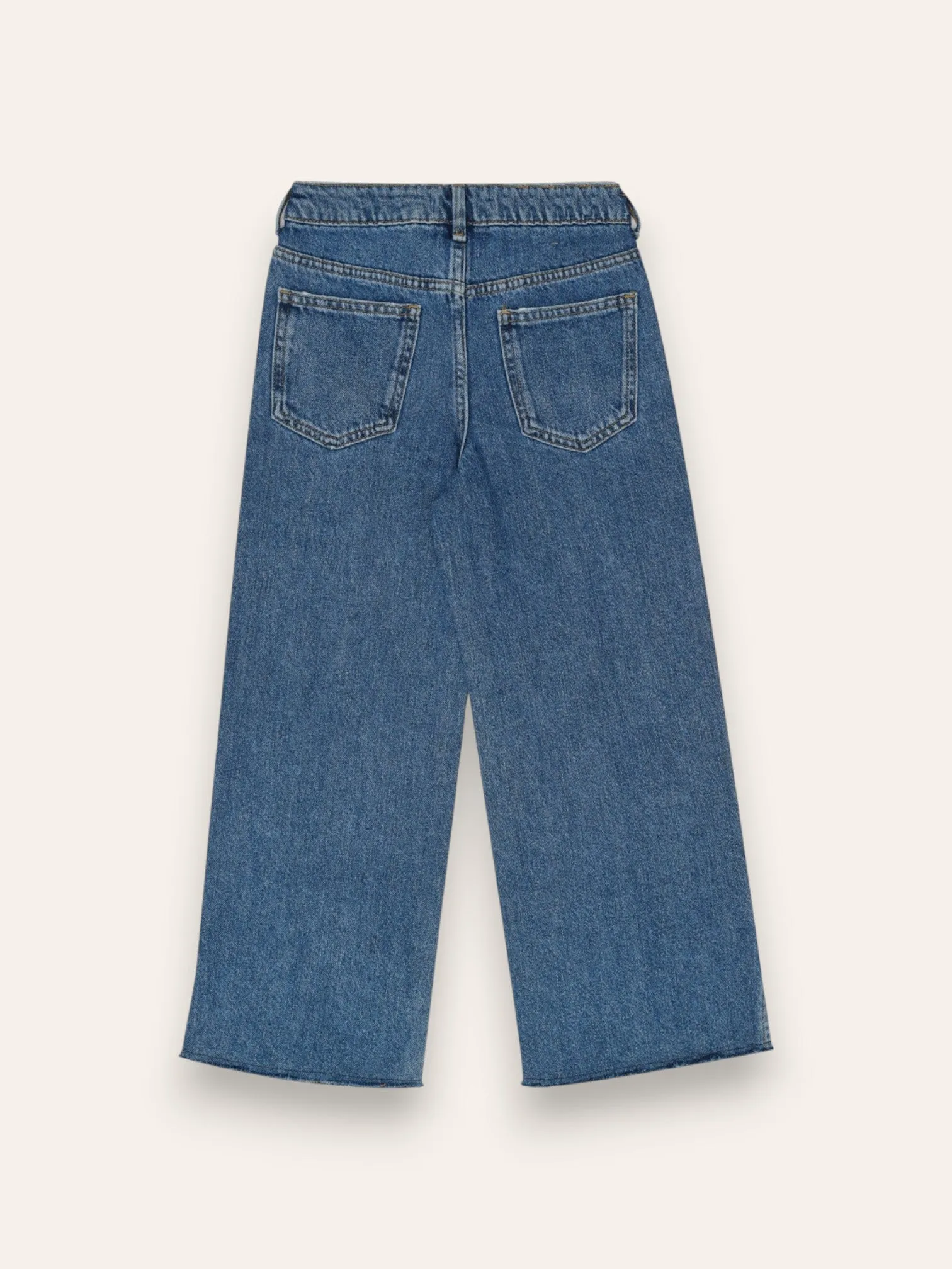 Cut and Sew Flared Jeans