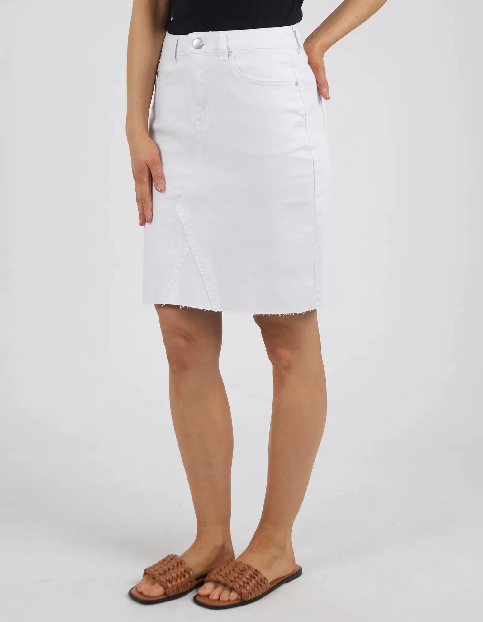 Foxwood Belle Denim Skirt Cloud Wash