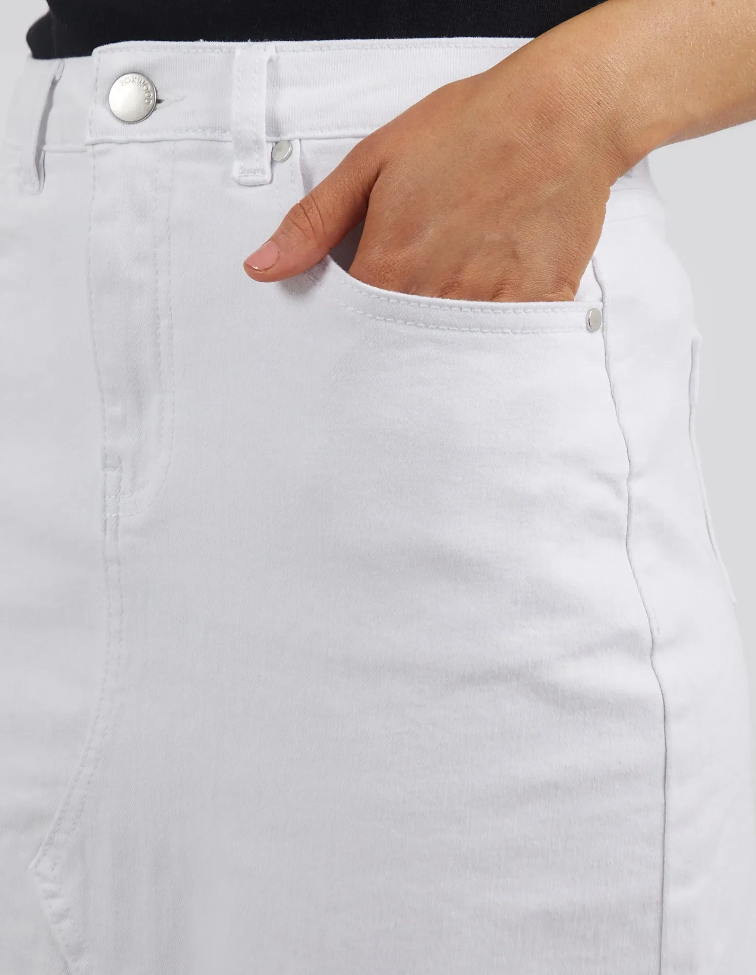Foxwood Belle Denim Skirt Cloud Wash