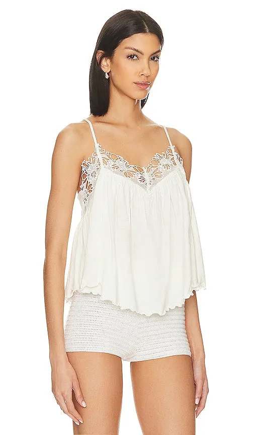 Free People Kayla Tank in Ivory
