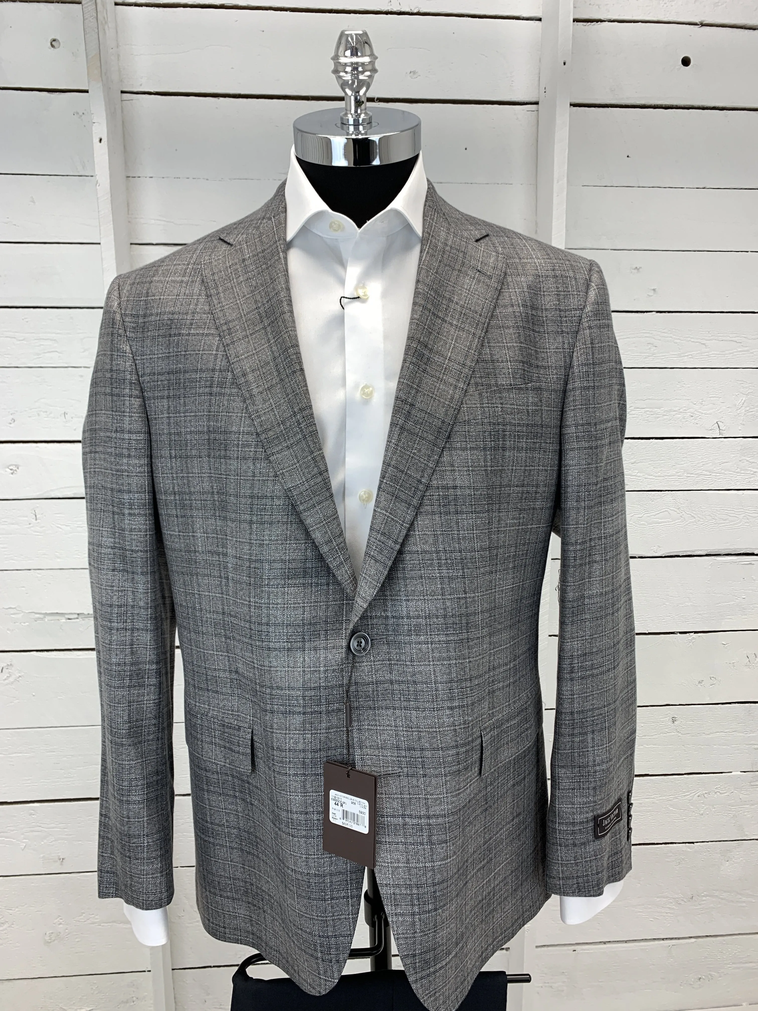 Grey Plaid Sport Jacket - Essence - 1181311 958