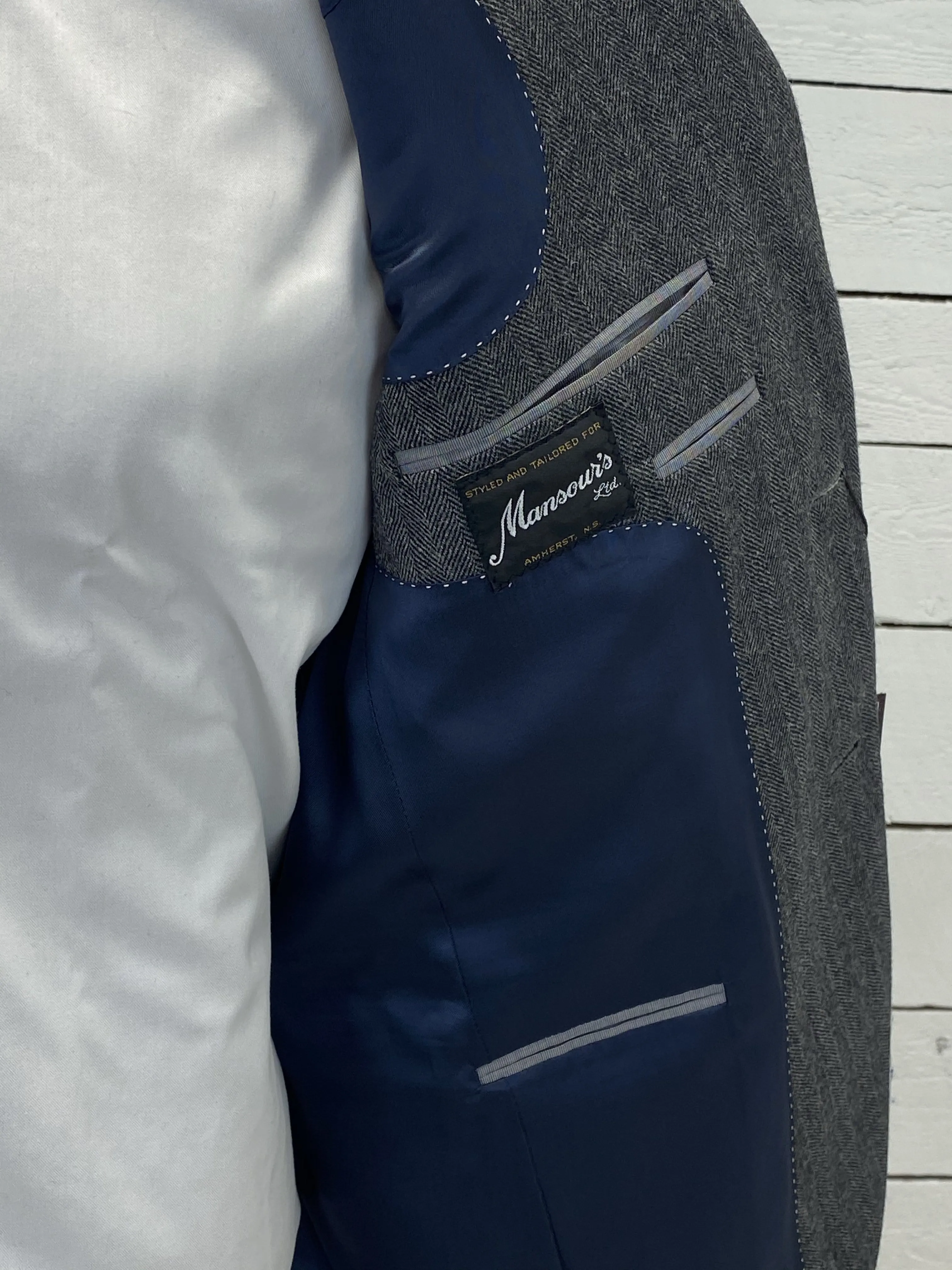 Grey Sport Jacket - Valuto 152056 645 Size 38 R Only