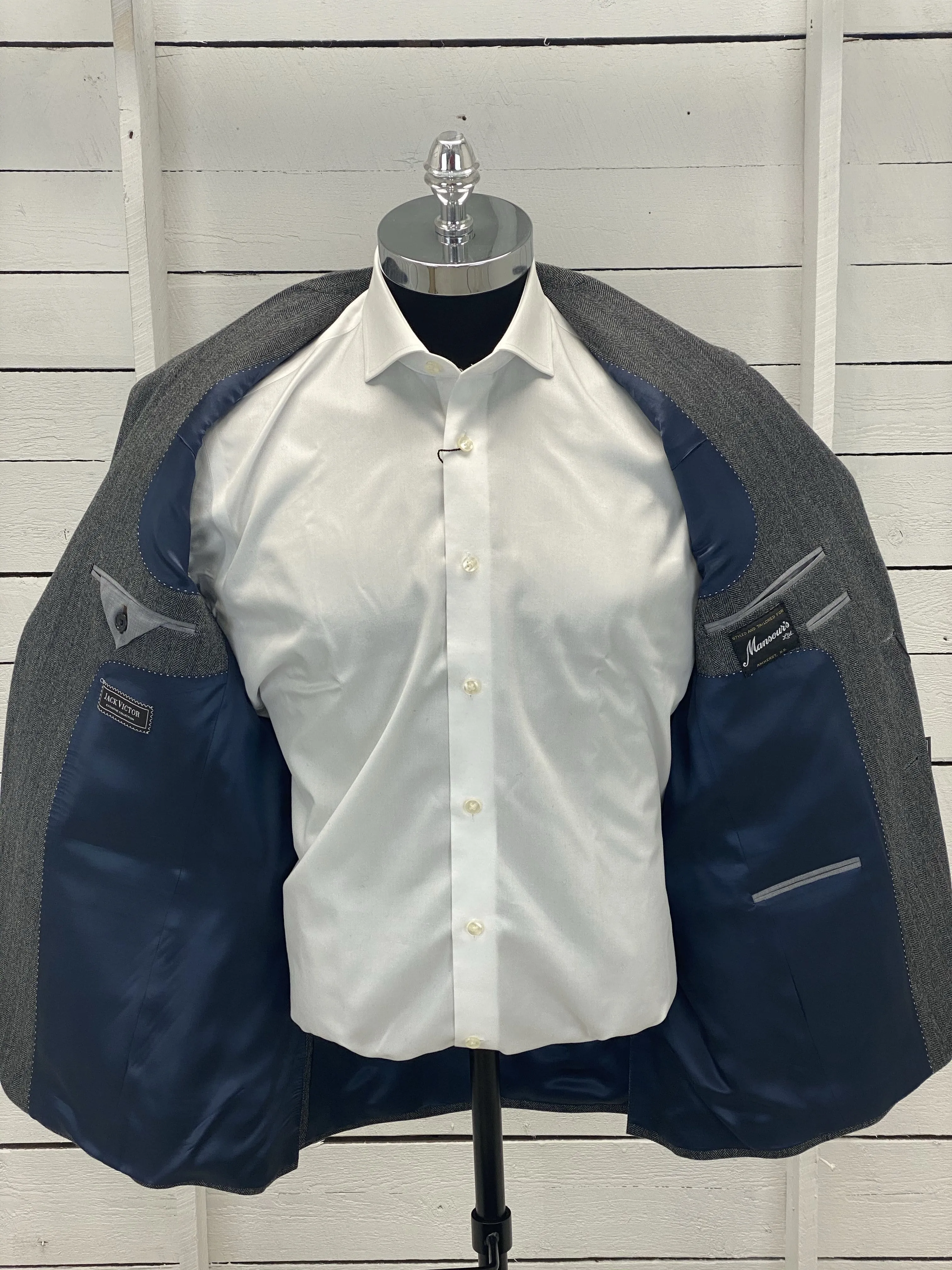 Grey Sport Jacket - Valuto 152056 645 Size 38 R Only