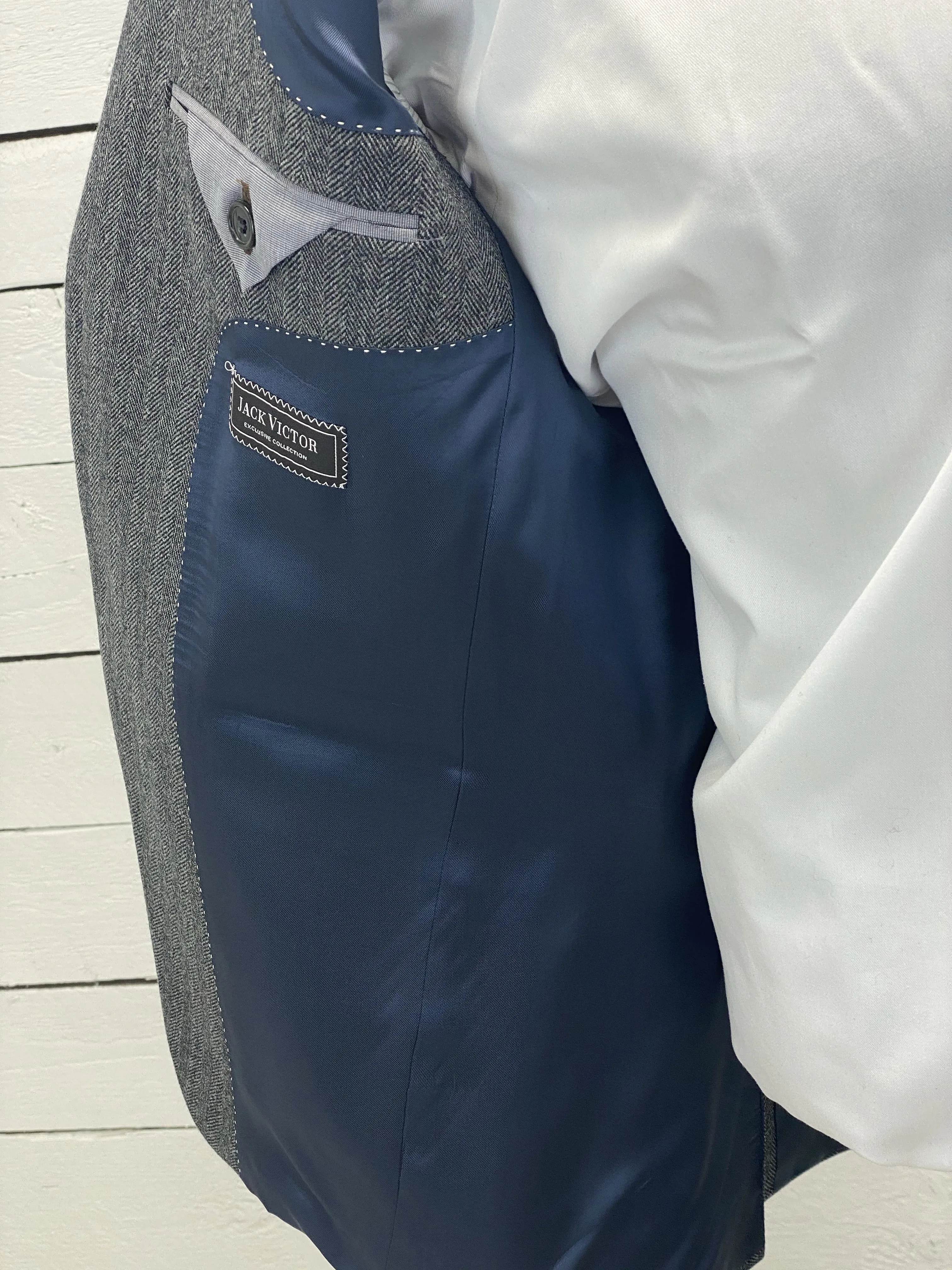 Grey Sport Jacket - Valuto 152056 645 Size 38 R Only