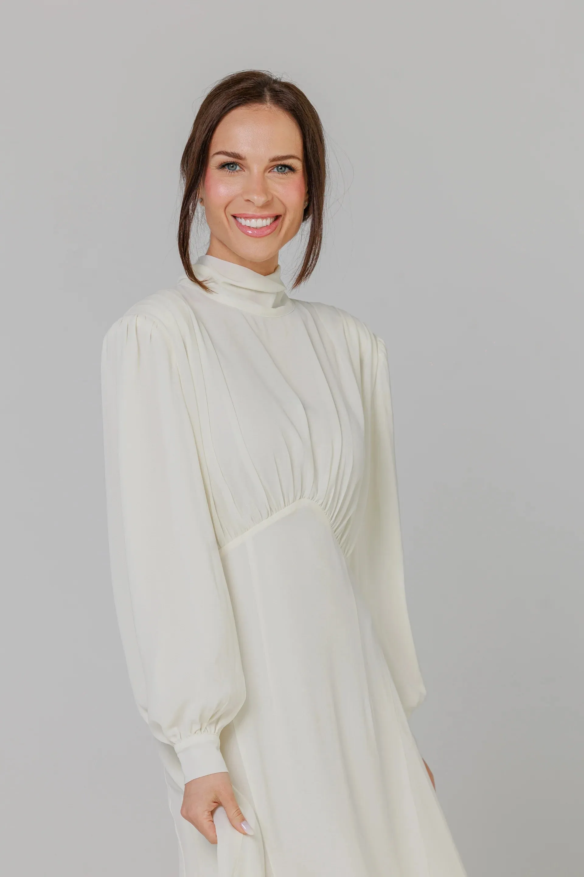 Ivory Flutter Dress