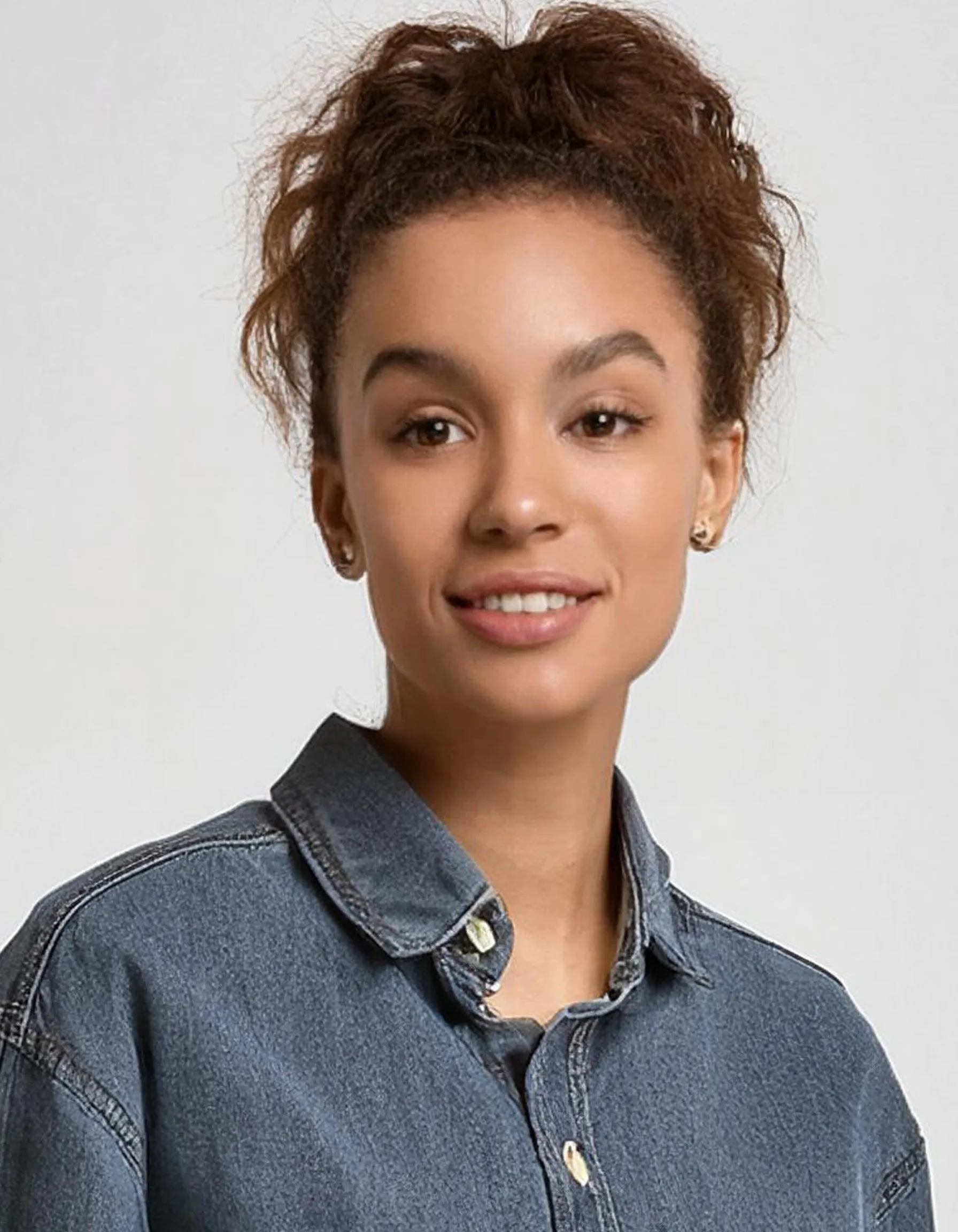 Medium-wash Denim Shirt