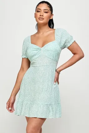 Mint Love Ruffle Dress