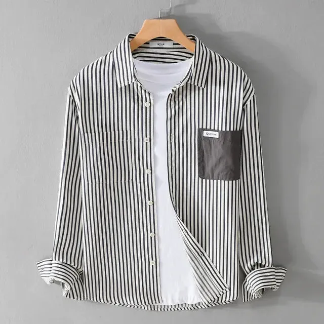 RELAX STRIPED BUTTON-DOWN
