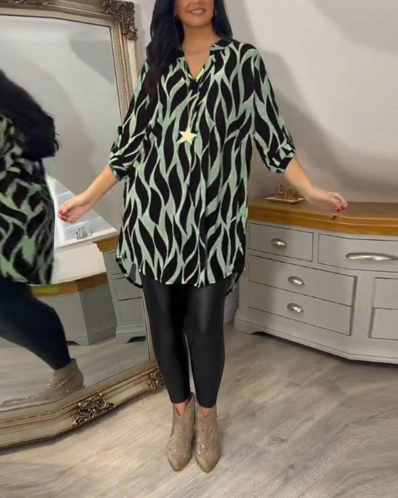 Women's Casual Long Sleeve Blouse - Lightweight & Comfortable Top