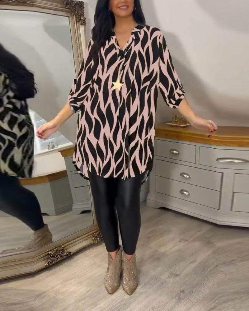 Women's Casual Long Sleeve Blouse - Lightweight & Comfortable Top