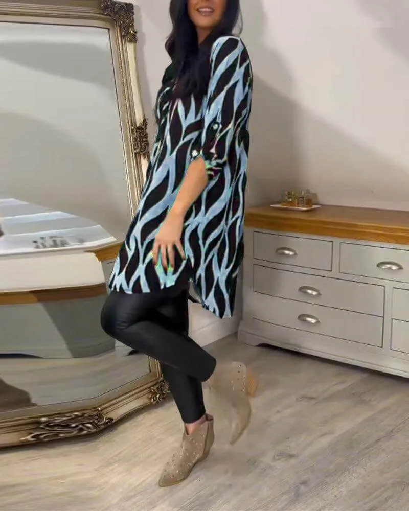 Women's Casual Long Sleeve Blouse - Lightweight & Comfortable Top