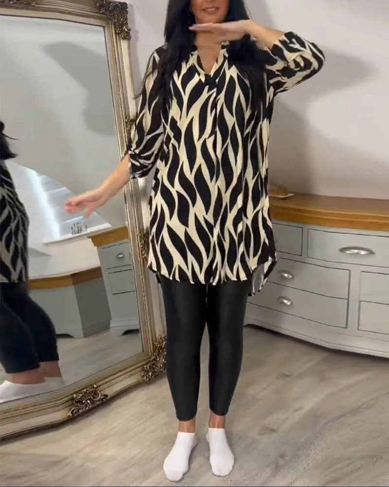 Women's Casual Long Sleeve Blouse - Lightweight & Comfortable Top