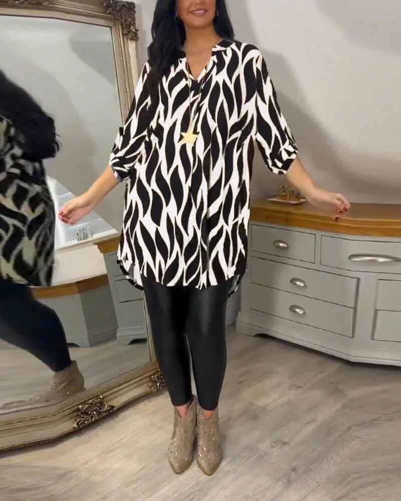 Women's Casual Long Sleeve Blouse - Lightweight & Comfortable Top